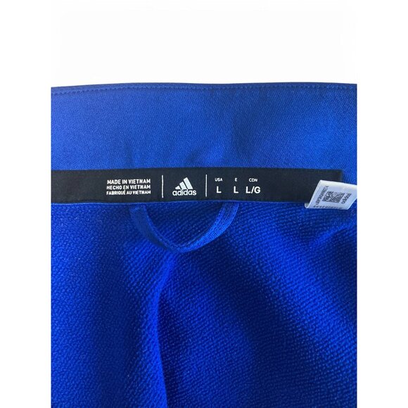 Adidas Blue Delaware Blue Hens Logo Pullover Men's Long Sleeve Half Zip L Jacket - Picture 5 of 7